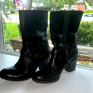 Born Black heeled boots